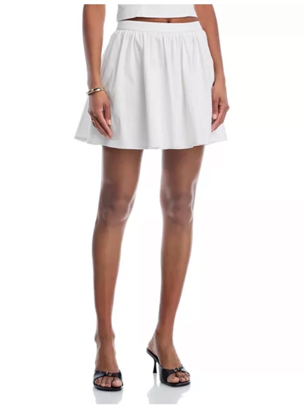 Alice + Olivia White Skater Skirt